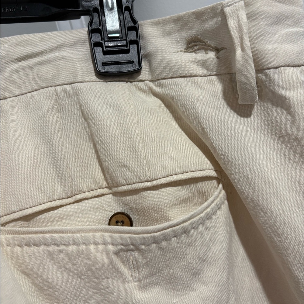 Tommy Bahama Men's Tan Linen Pants - Picture 6 of 6